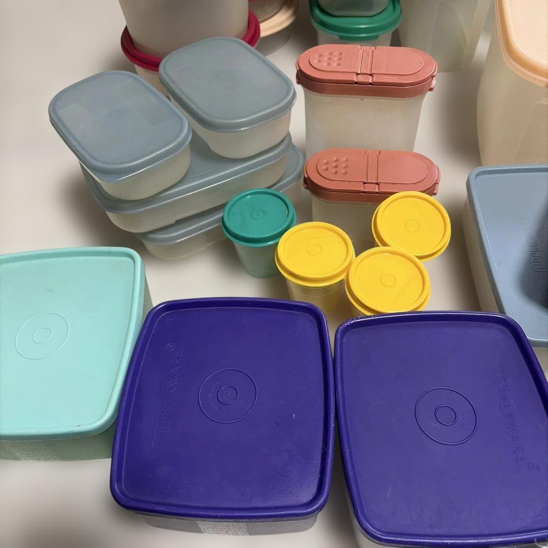 Tupperware　食品保存容器　まとめ売り　35点　昭和レトロ