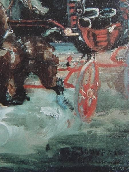 ロートレック、四頭立て馬車を駆る、希少画集画、状態良好、新品高級