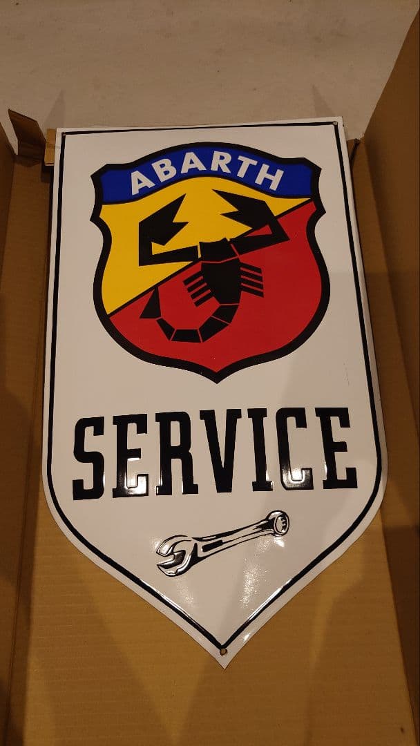 ABARTH SERVICE ホーローサインボード