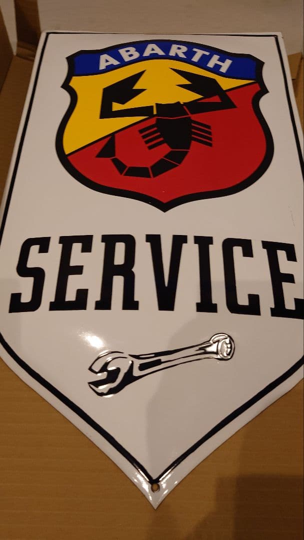 ABARTH SERVICE ホーローサインボード