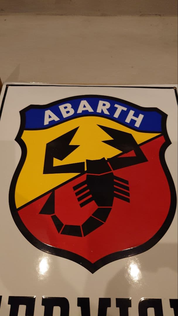 ABARTH SERVICE ホーローサインボード