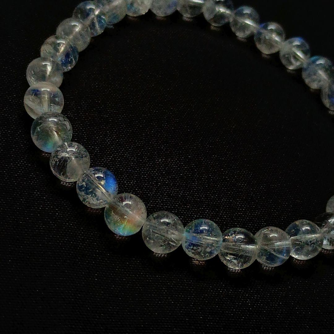 【翌日発送可】希少 入手困難 レインボームーンストーン 内径16 マダガスカル産