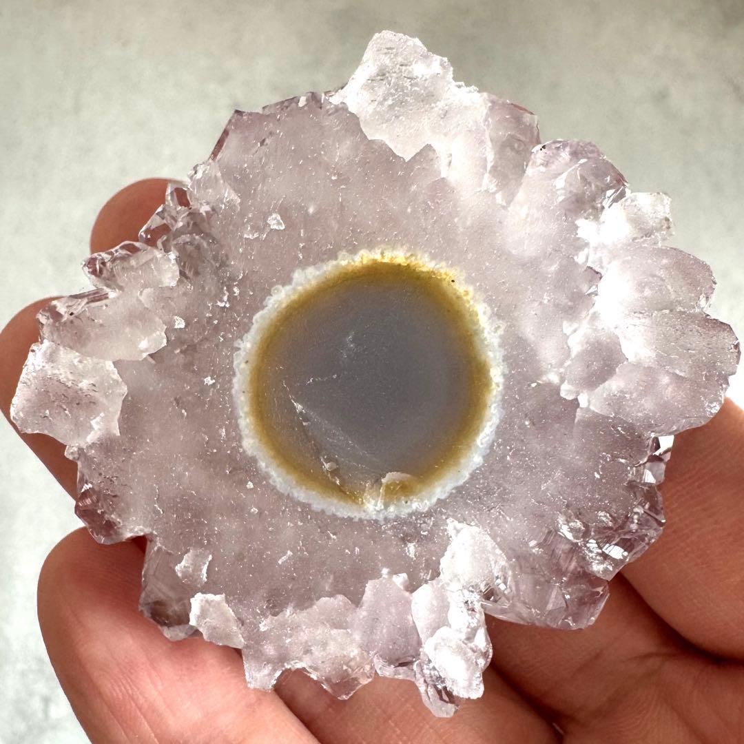 【希少】フラワーアメシスト　スタラクタイト　ウルグアイ産　原石