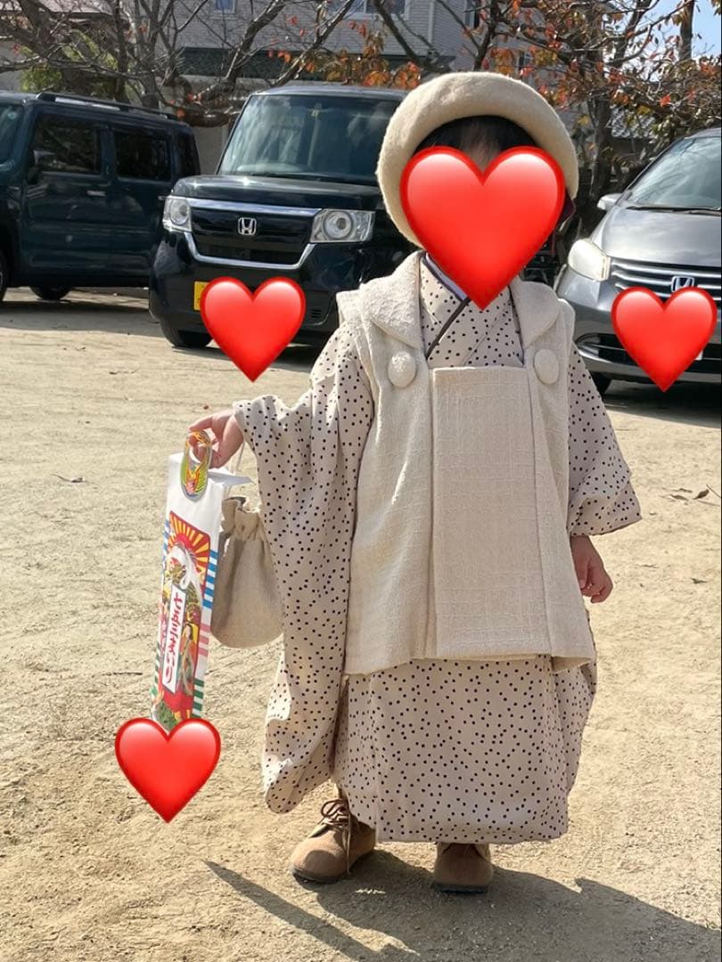 てるてるぼうず　七五三　被布　ハンドメイド