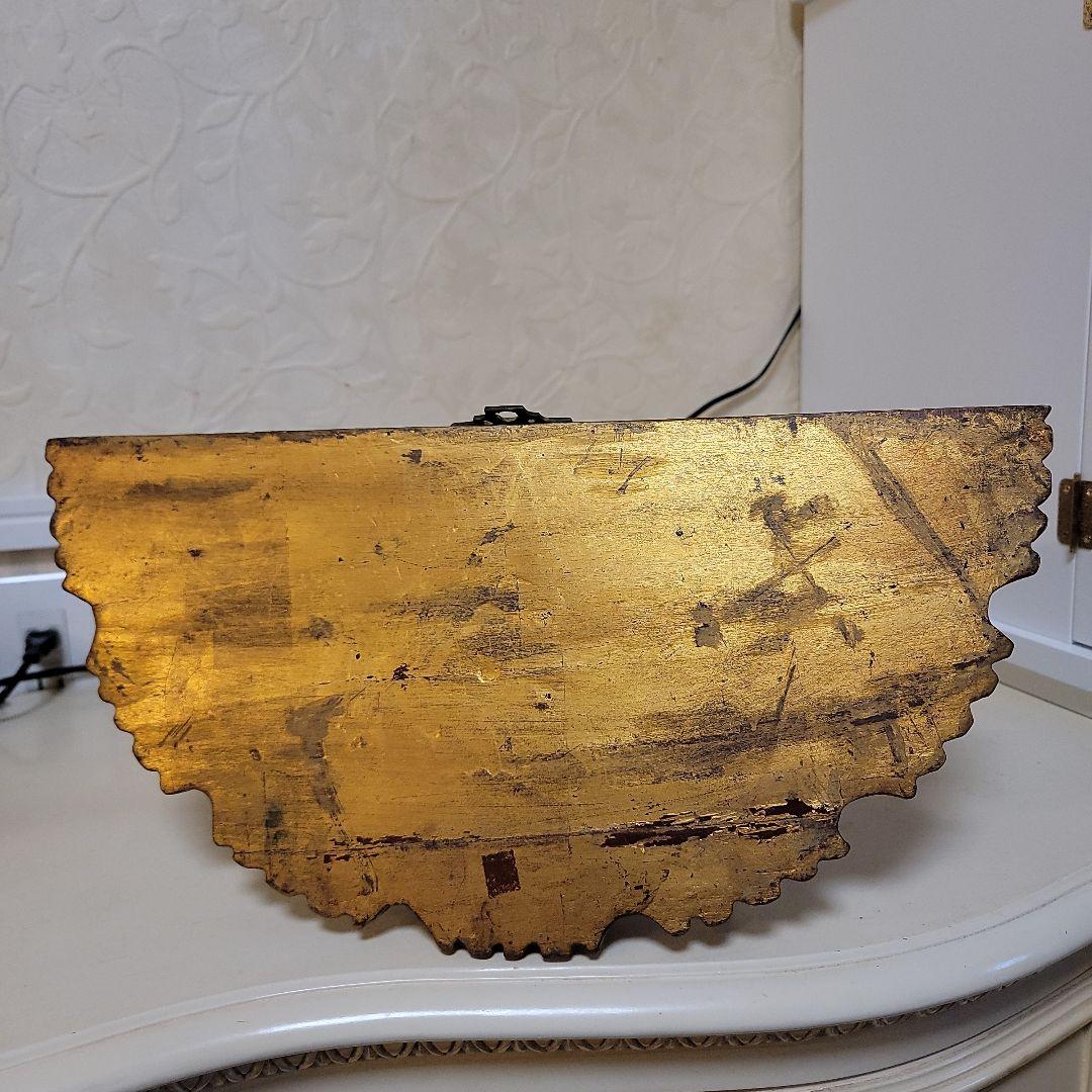 大型　ライオンの壁掛けコンソール　シェルフ　ヴィンテージ　有翼の獅子