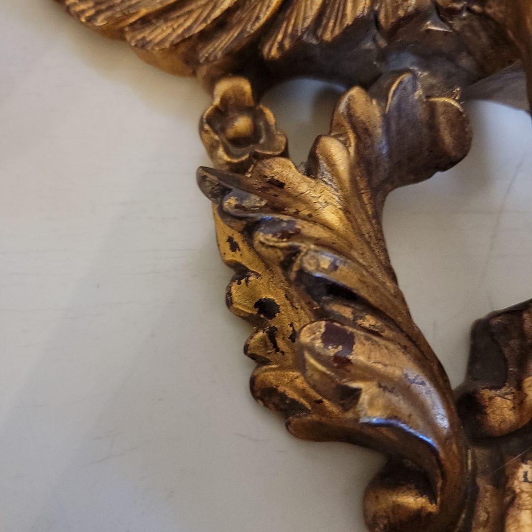 大型　ライオンの壁掛けコンソール　シェルフ　ヴィンテージ　有翼の獅子