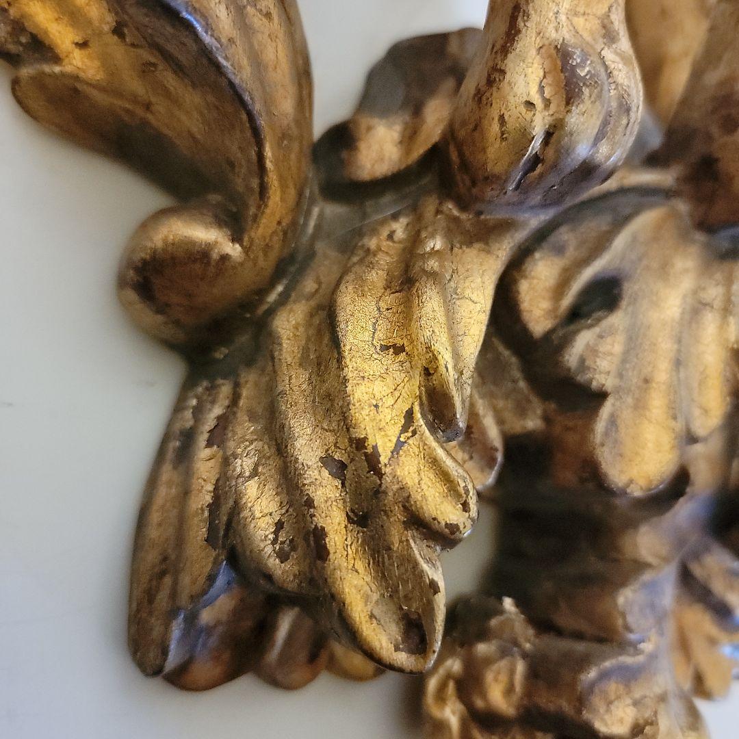 大型　ライオンの壁掛けコンソール　シェルフ　ヴィンテージ　有翼の獅子