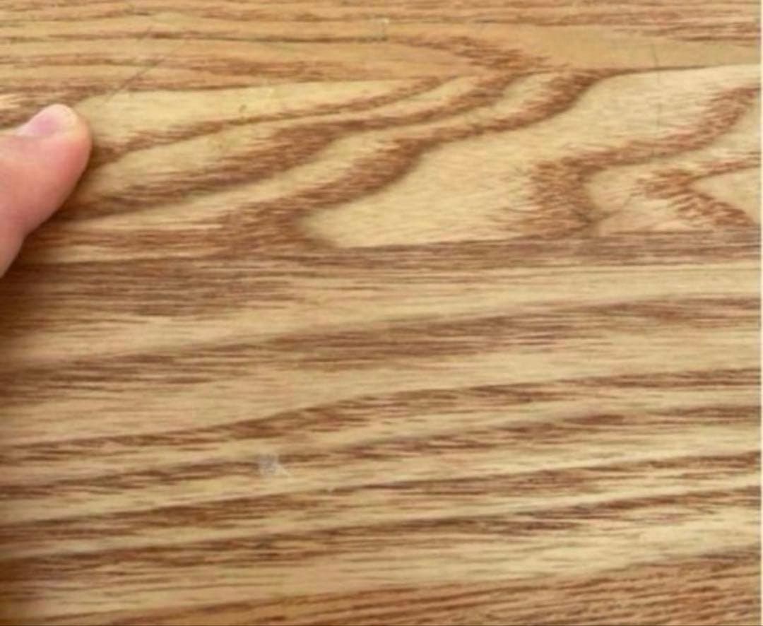 タモ無垢　木製　センターテーブル 引き出し付き