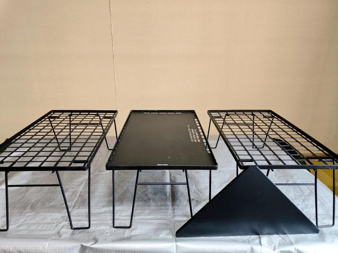 NANGOGEAR フィールドラック 3台/専用ケース/天板/連結板 セット