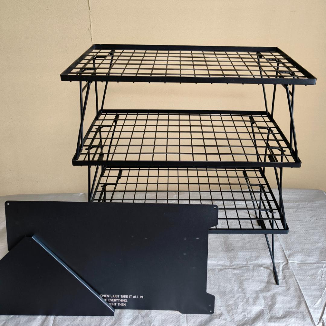 NANGOGEAR フィールドラック 3台/専用ケース/天板/連結板 セット