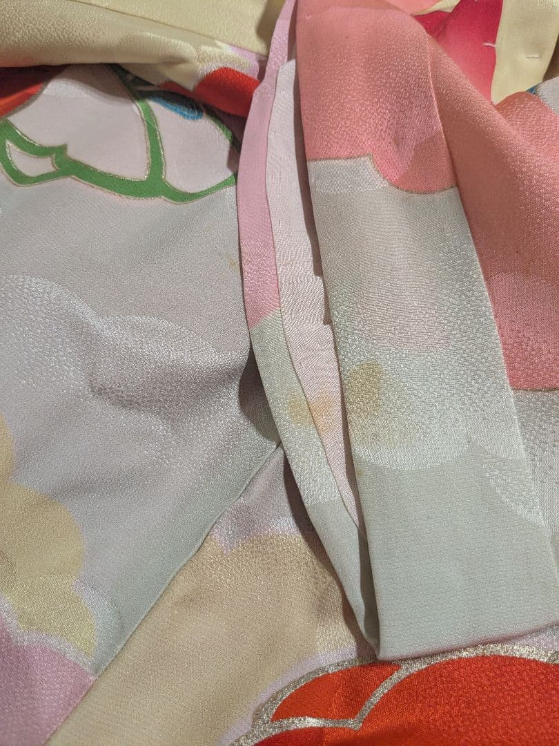 七五三 7歳 アンティーク 正絹 着物 セット