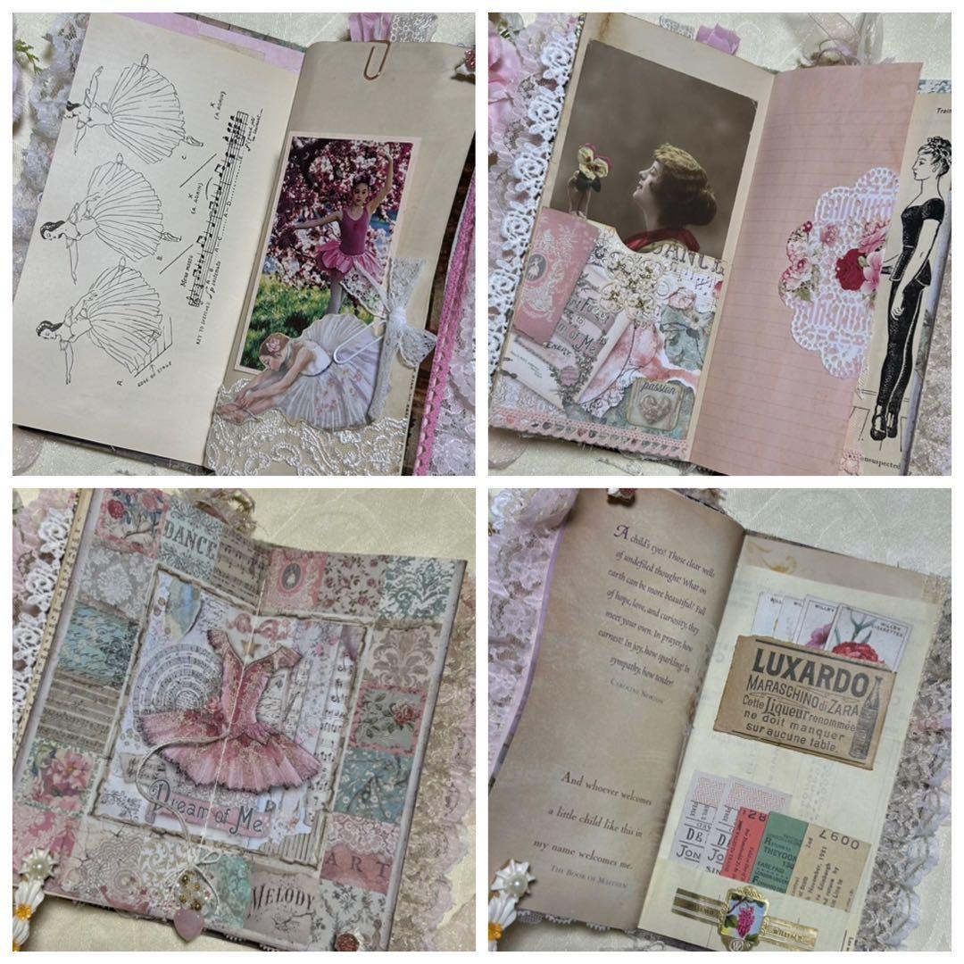 薔薇とレースのジャンクジャーナル・雑記帳　バレリーナ