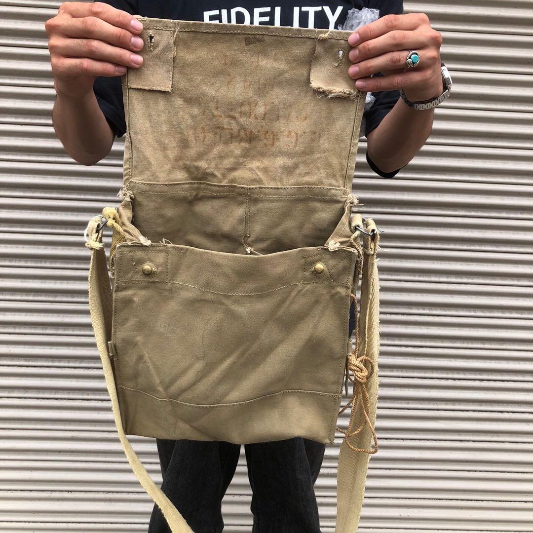 40s 英国 イギリス軍 実物 mk7 ガスマスクバッグ 軍用 軍物 軍モノ