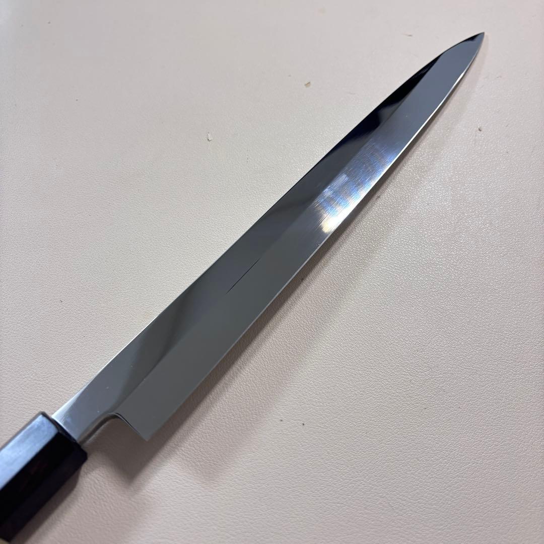 270mm 柳刃包丁 鏡面　天然木八角柄 刺身包丁 和包丁「全鋼」'.═