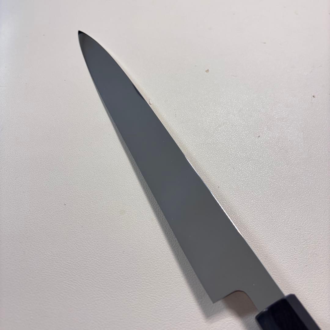 270mm 柳刃包丁 鏡面　天然木八角柄 刺身包丁 和包丁「全鋼」'.═