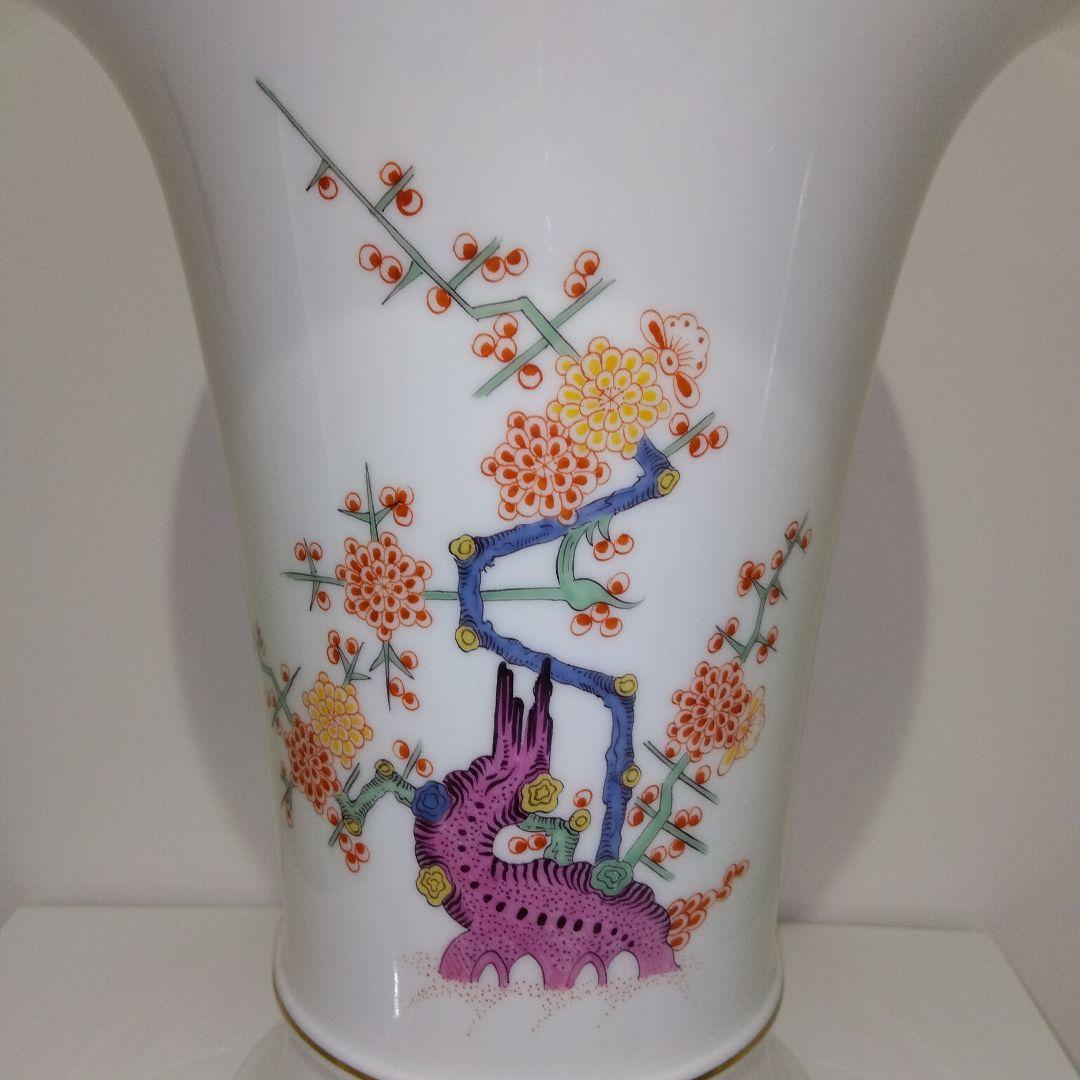 MEISSEN　マイセン シノワズリ 竹虎 花瓶 BASE