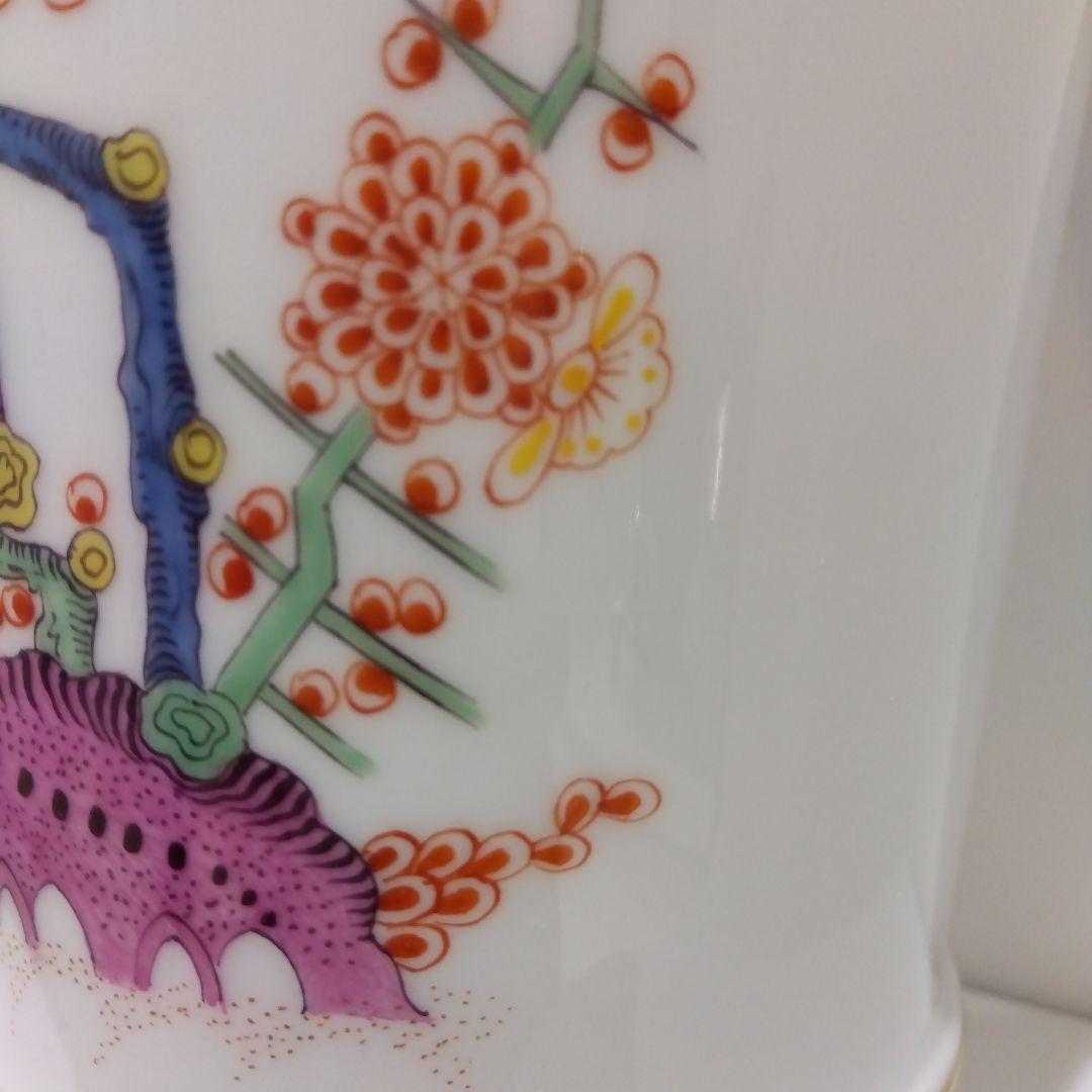 MEISSEN　マイセン シノワズリ 竹虎 花瓶 BASE