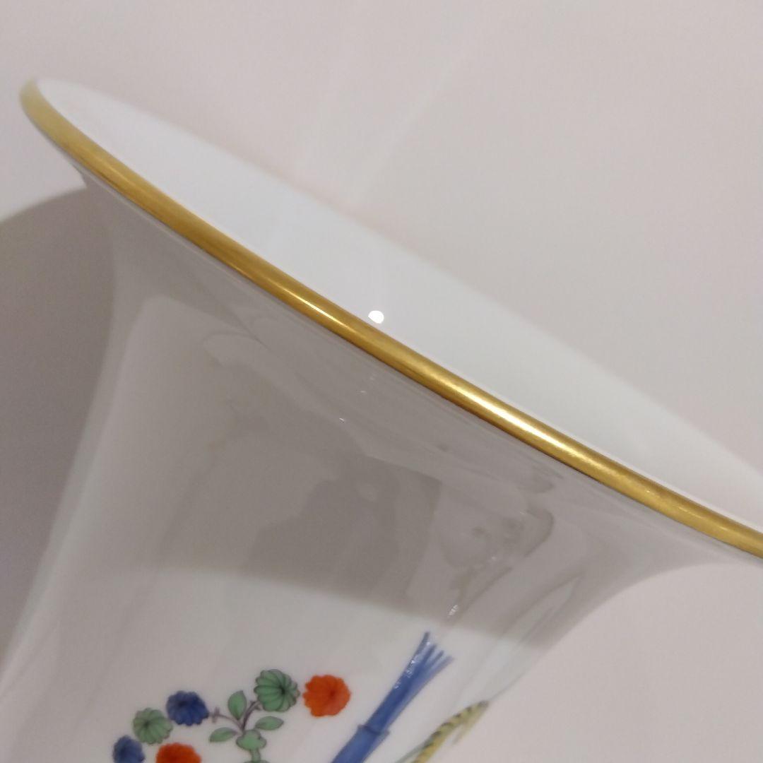 MEISSEN　マイセン シノワズリ 竹虎 花瓶 BASE