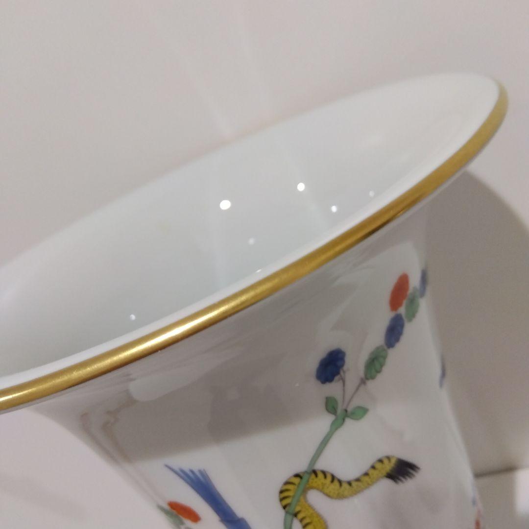 MEISSEN　マイセン シノワズリ 竹虎 花瓶 BASE