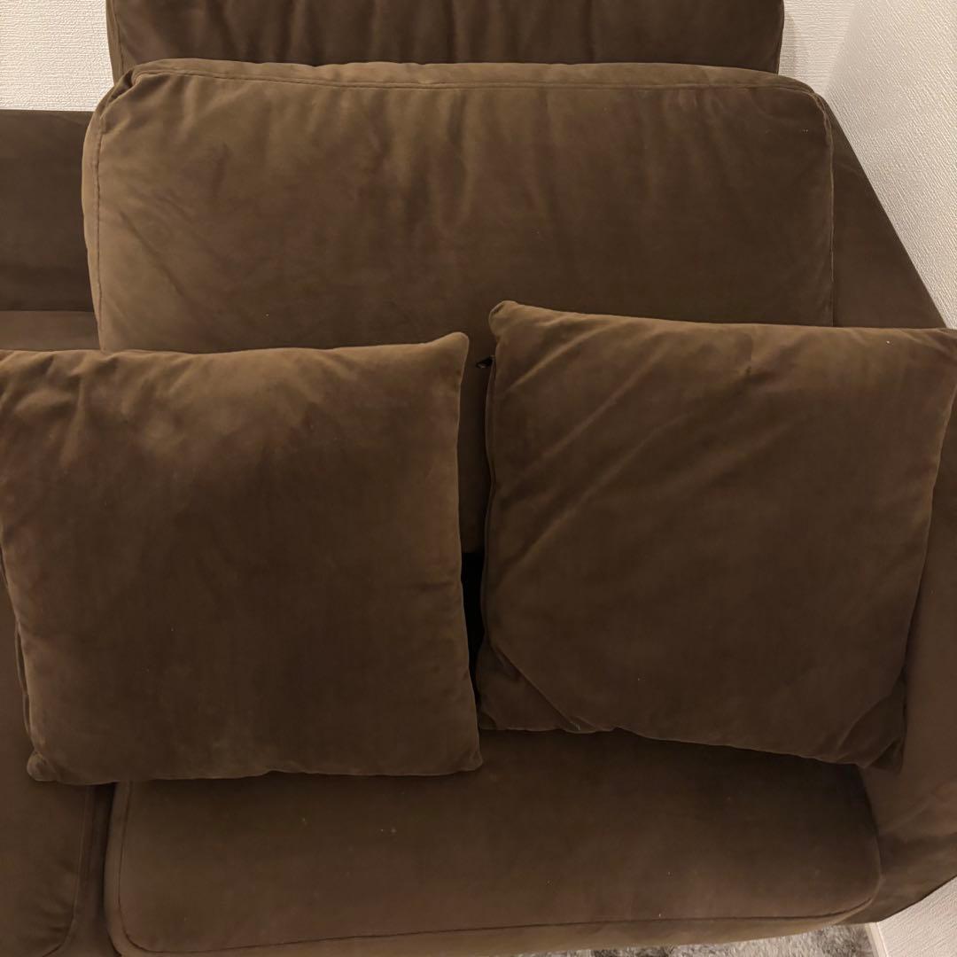 Allyアリーソファソファー2人掛け二人掛けローソファ ブラウン 135011