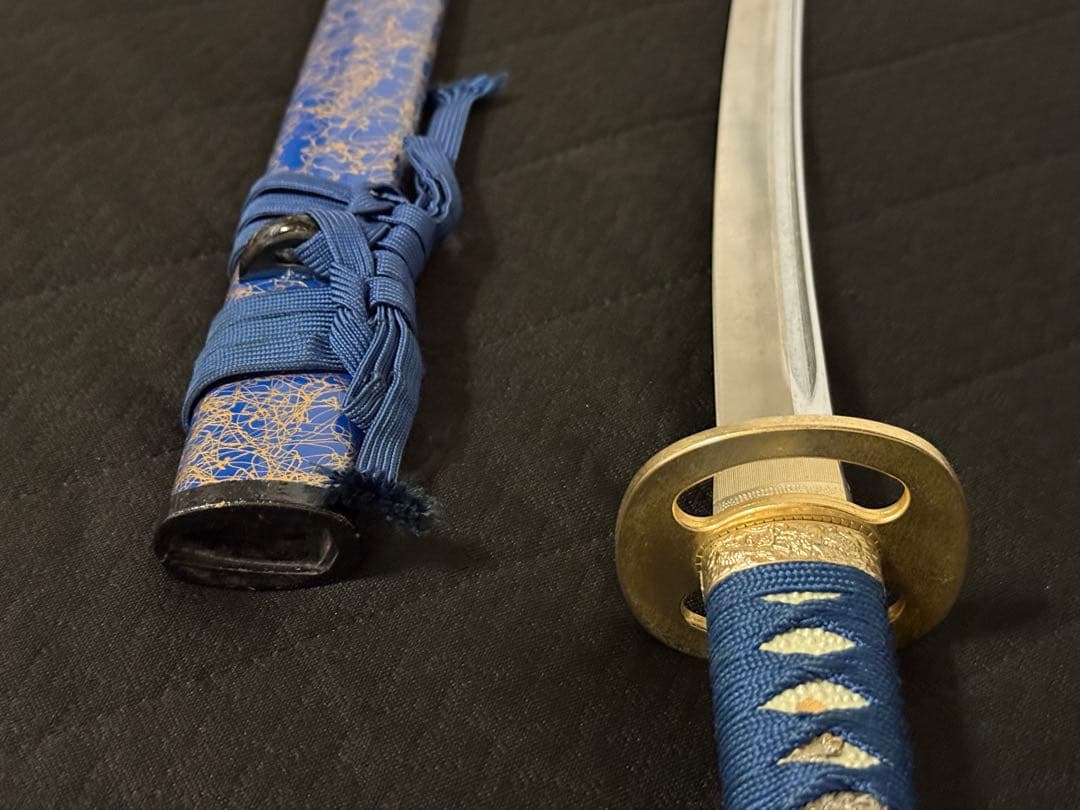 刀 かたな 剣 直江兼続 青金雲塗鞘 樋入 大刀