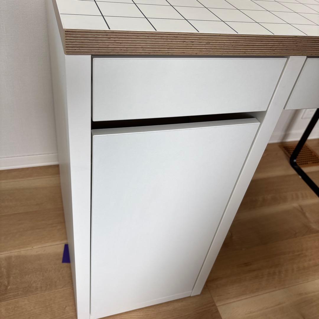 Ikea MICKE デスク 引き出し付き