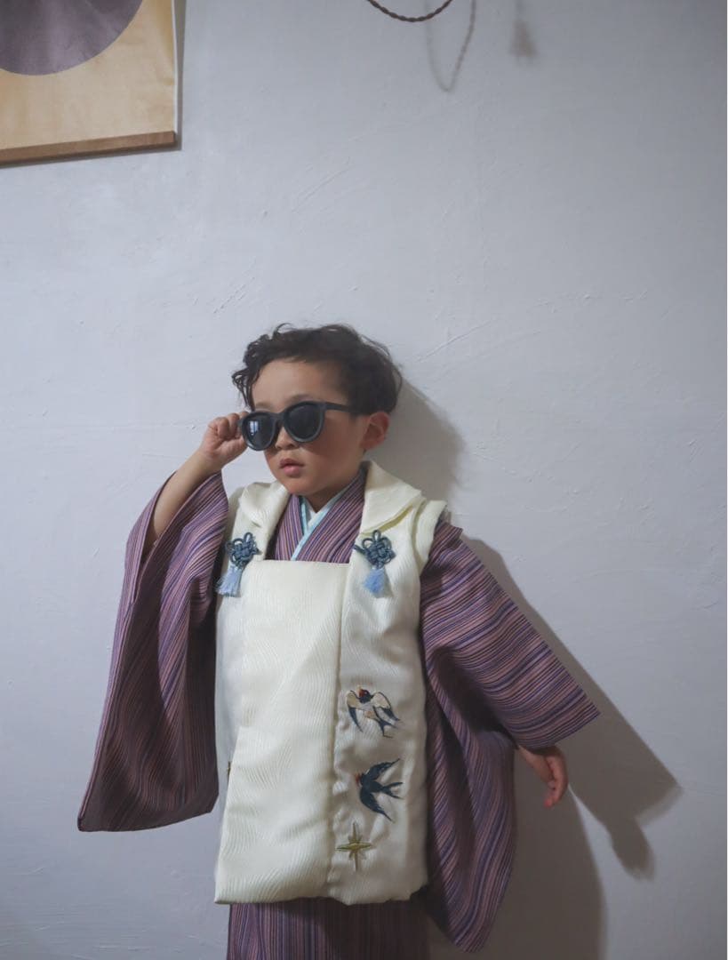 3歳　七五三　個性的　被布　着物