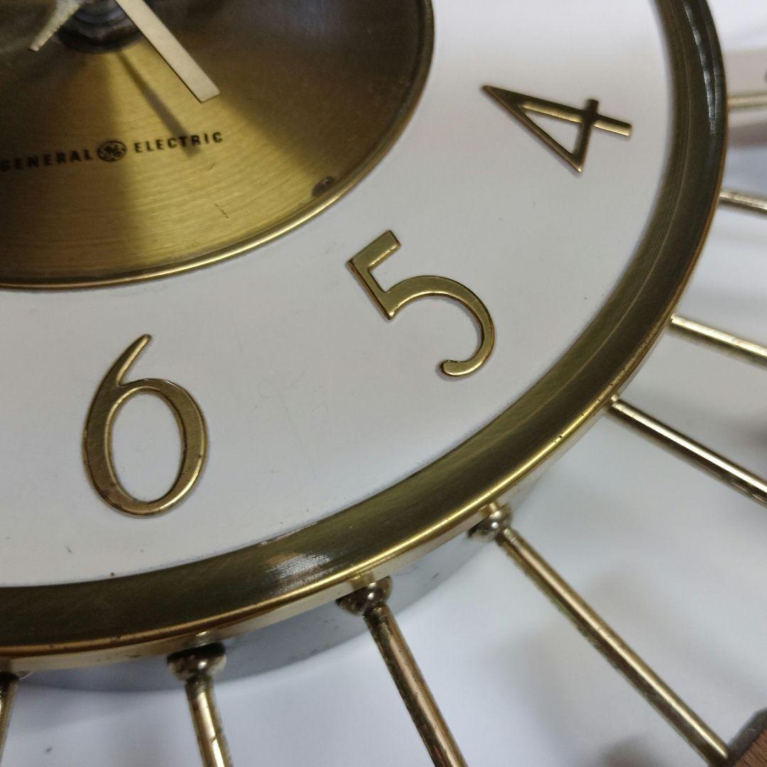 ヴィンテージ　GENERAL ELECTRIC 　サンバースト掛時計