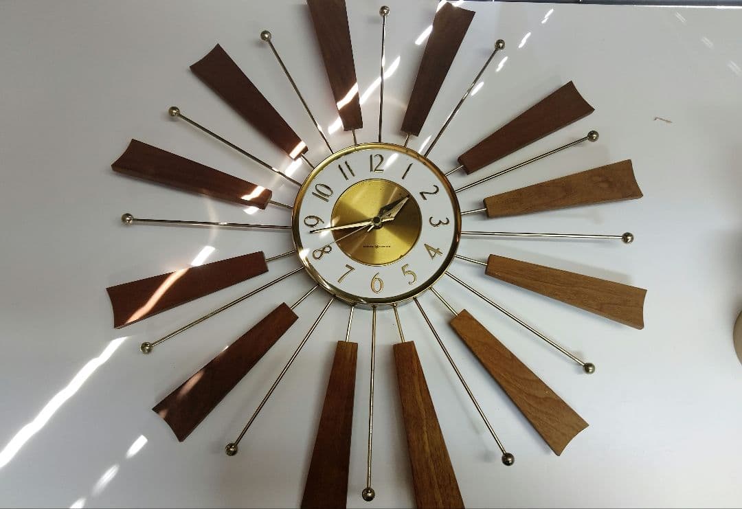 ヴィンテージ　GENERAL ELECTRIC 　サンバースト掛時計