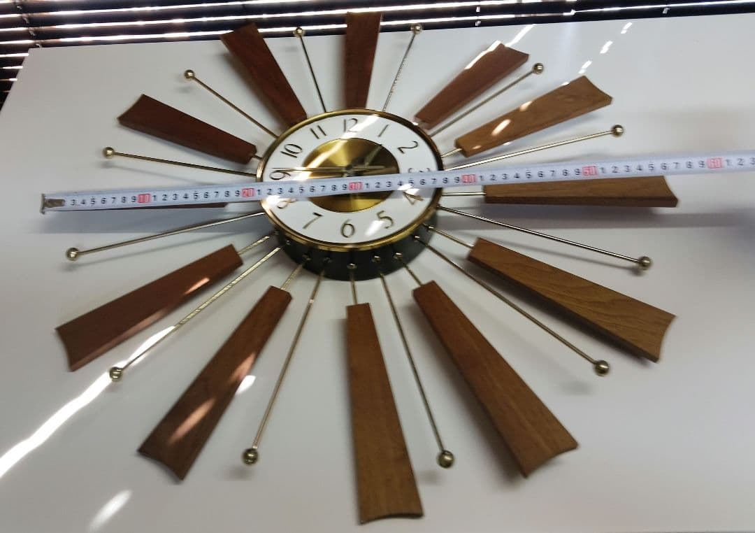 ヴィンテージ　GENERAL ELECTRIC 　サンバースト掛時計