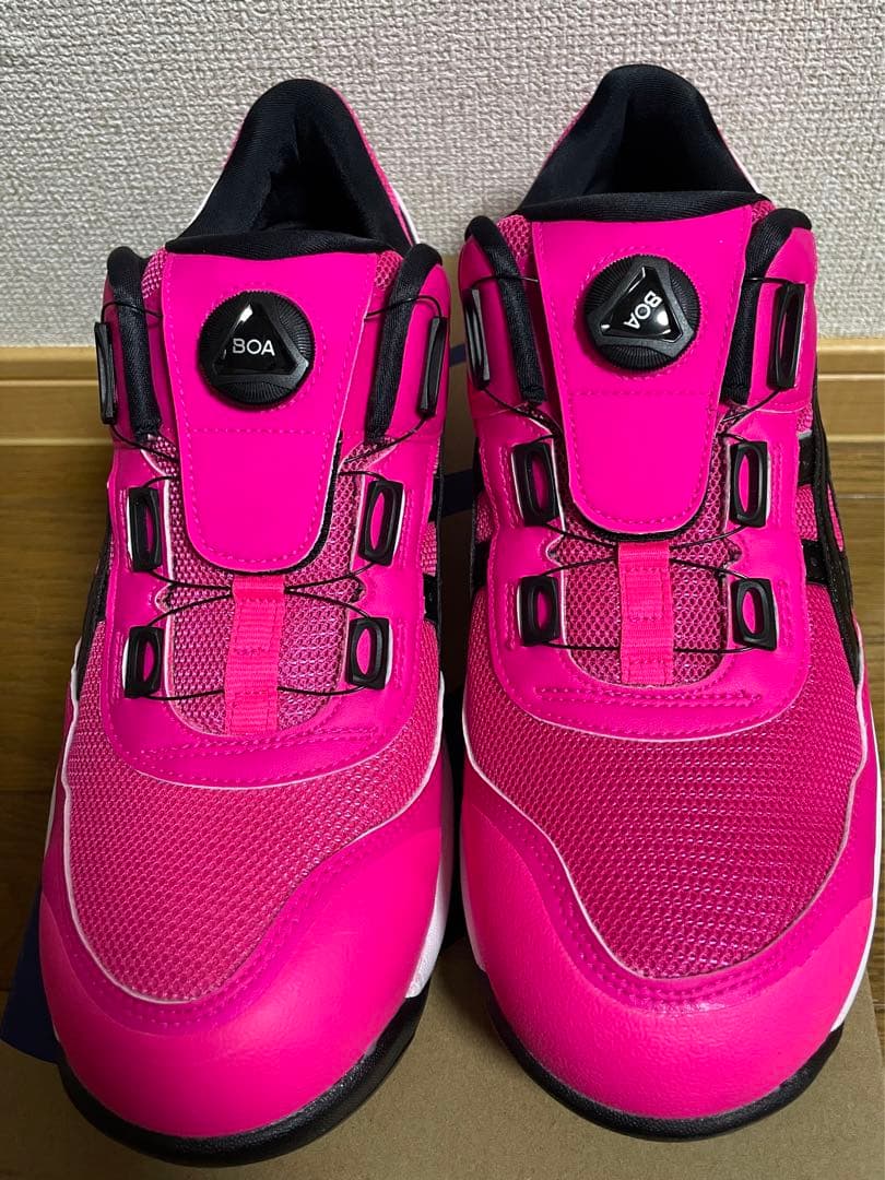 asics ウィンジョブ CP209 ピンク BOA 安全靴 - メルカリ