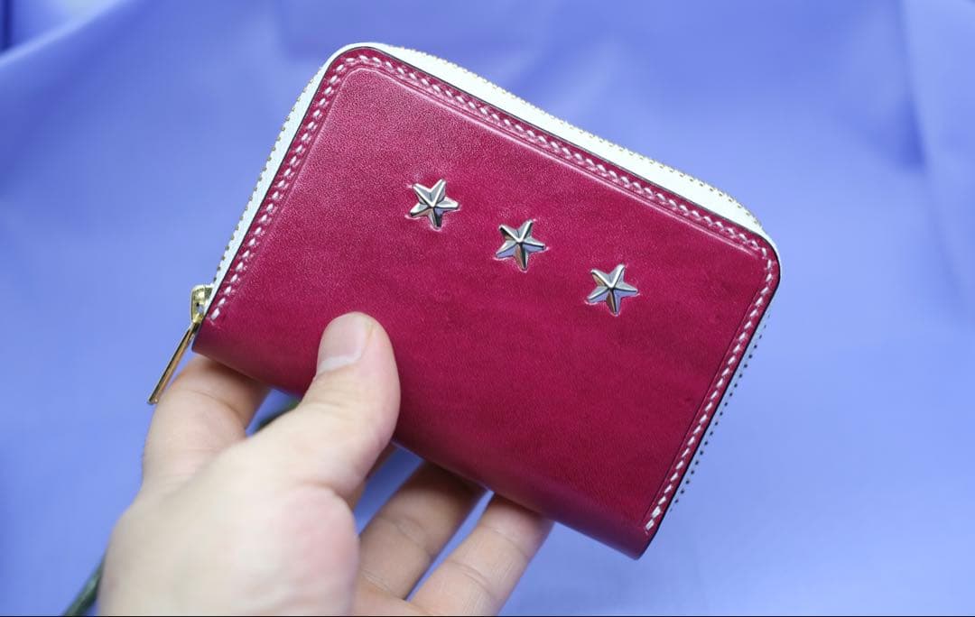 ルガトショルダー レザー ラウンドファスナー ミニウォレット