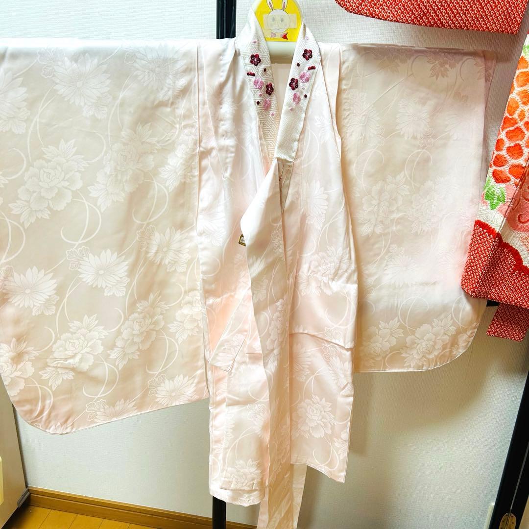 No.2 七五三　3歳　　正絹被布フルセット　　本総絞り　訳あり