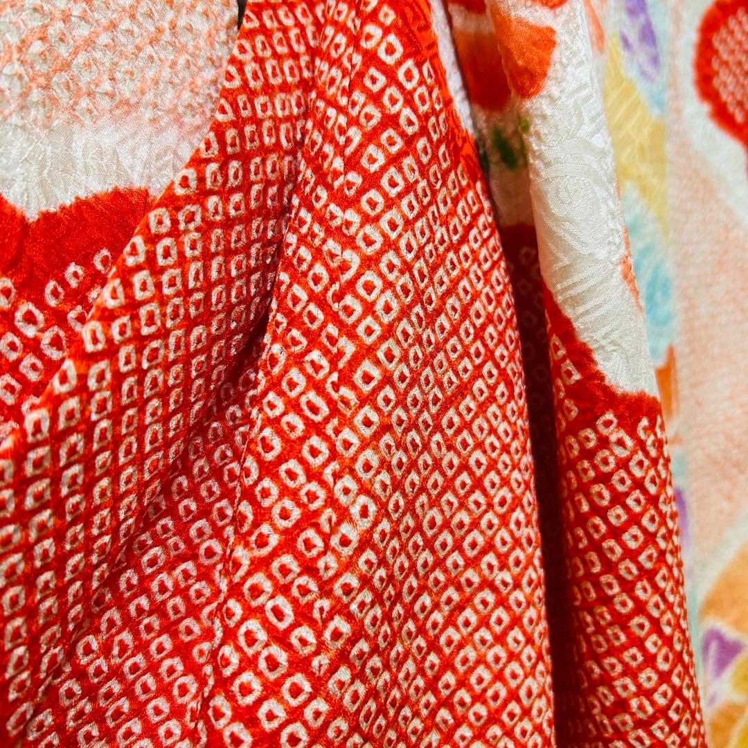 No.2 七五三　3歳　　正絹被布フルセット　　本総絞り　訳あり