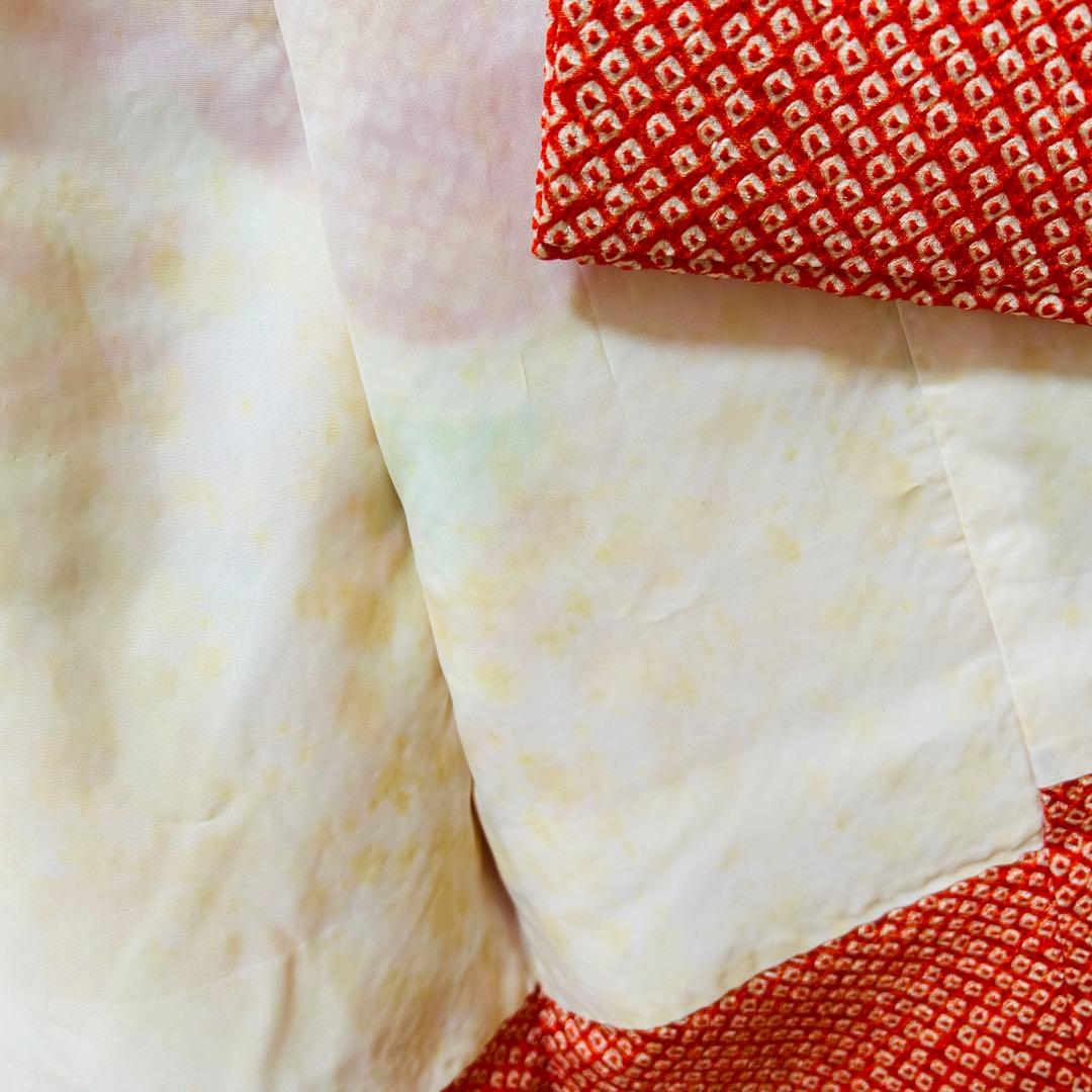 No.2 七五三　3歳　　正絹被布フルセット　　本総絞り　訳あり