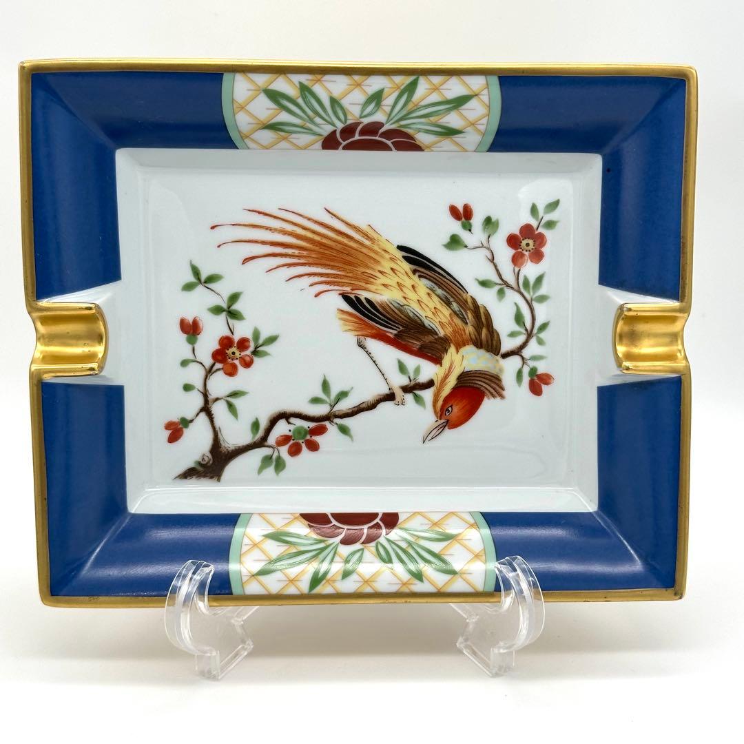 HERMES エルメス 灰皿 アッシュトレイ 小物入れ 鳥柄 ジャパンデイ