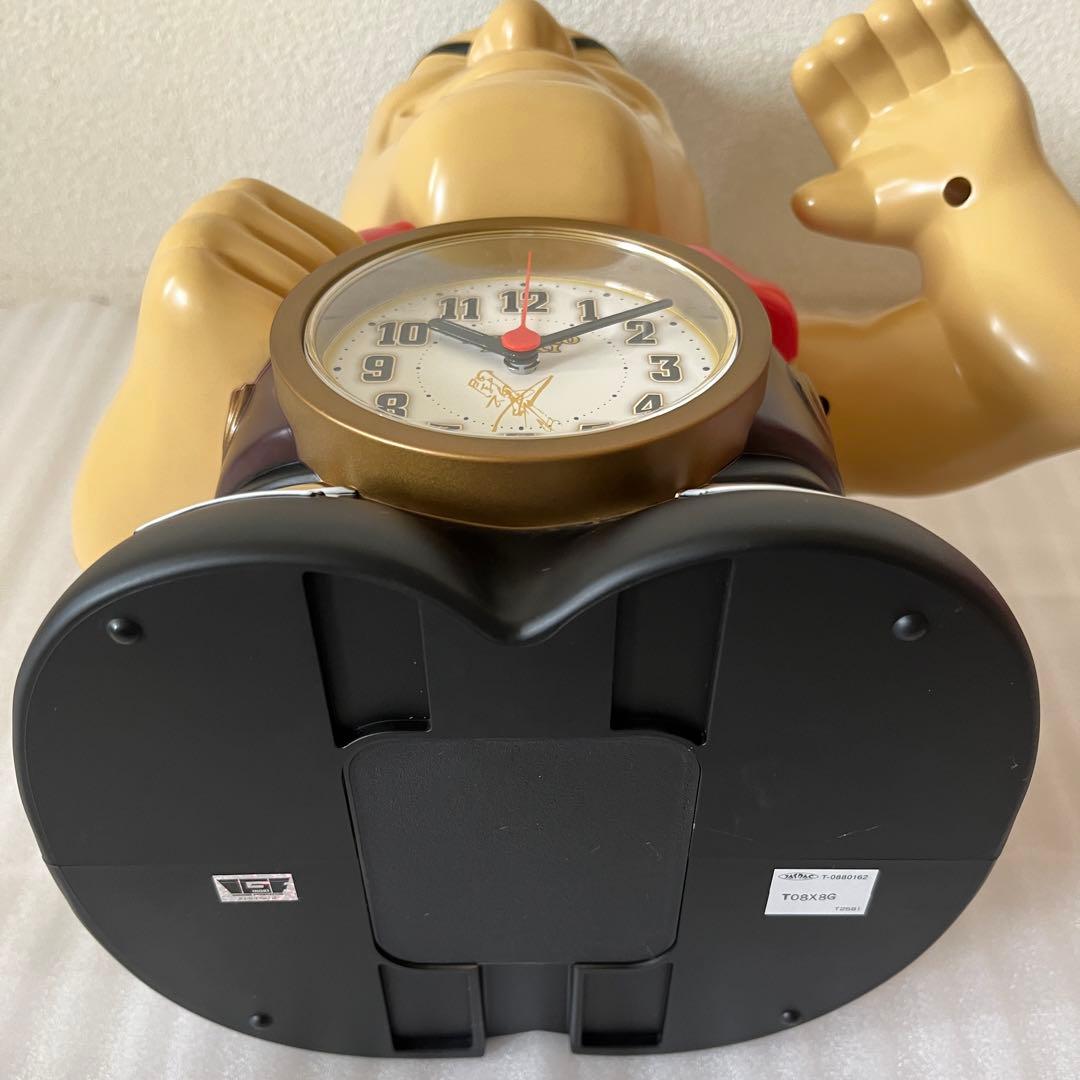【かみみや】アントニオ猪木目覚まし時計ビックサイズアラーム 単三電池４本付