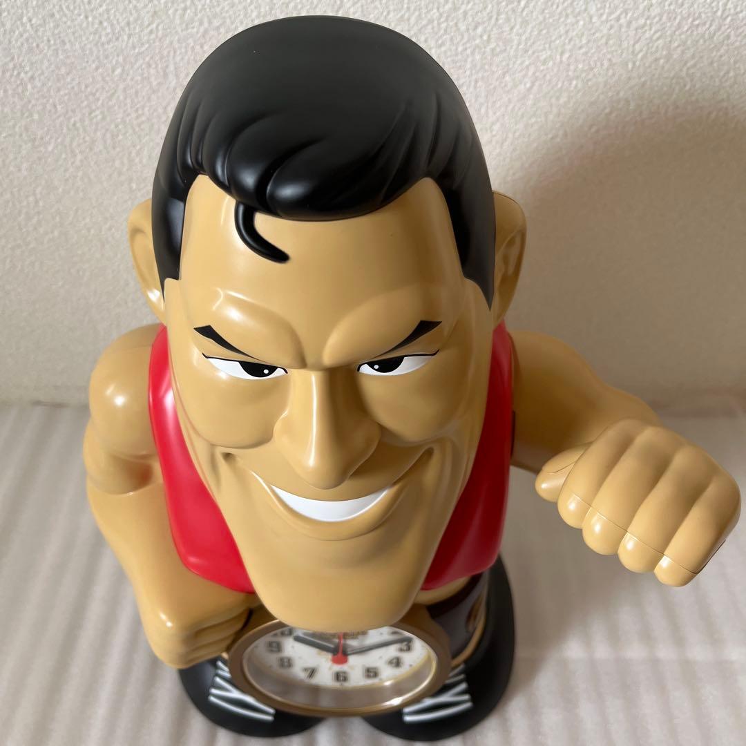 【かみみや】アントニオ猪木目覚まし時計ビックサイズアラーム 単三電池４本付