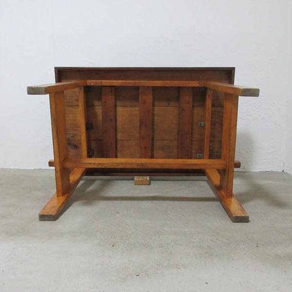 イギリス ビンテージ 家具 ブッチャーズテーブル 肉切り台 英国 6043e