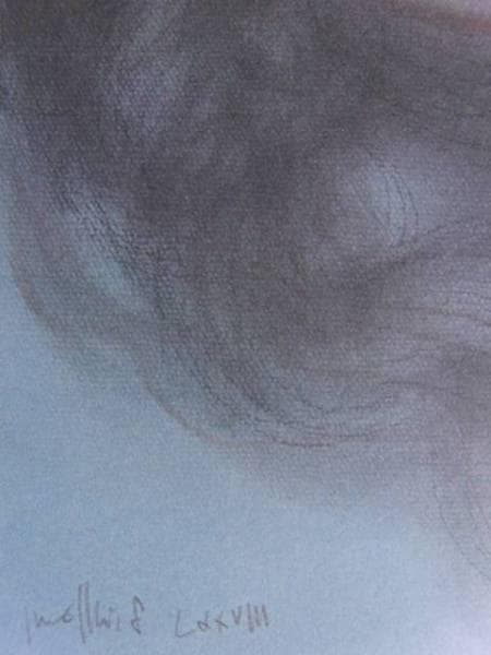 古沢　岩美、黒猫と女、希少な額装用画集より、新品額装付、状態良好