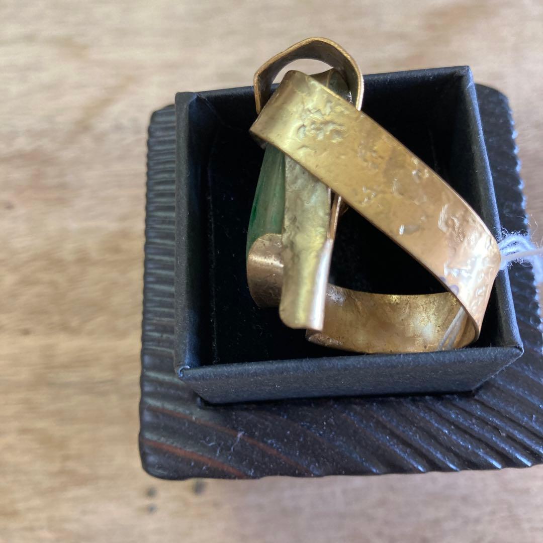 糸魚川翡翠リング彫金