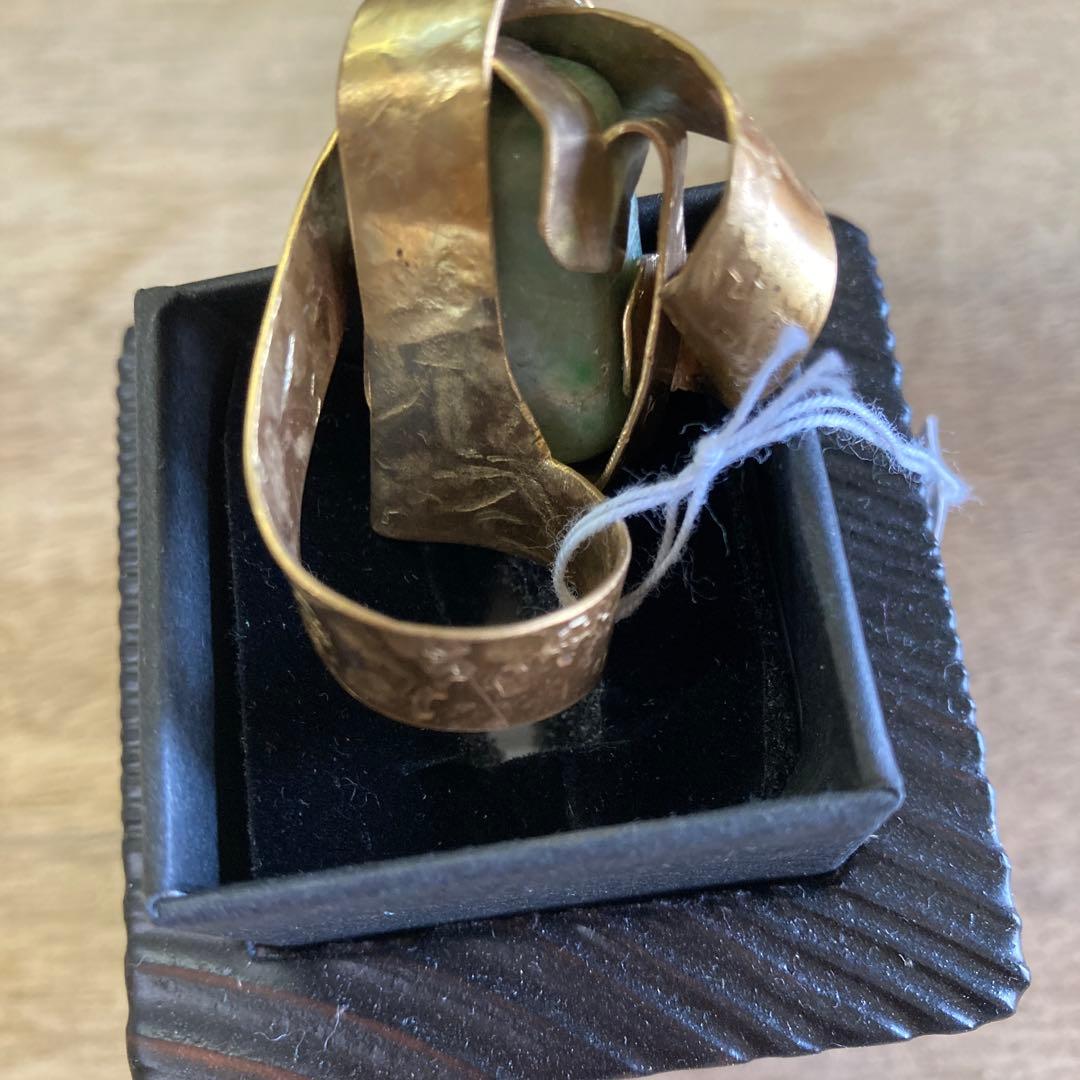 糸魚川翡翠リング彫金
