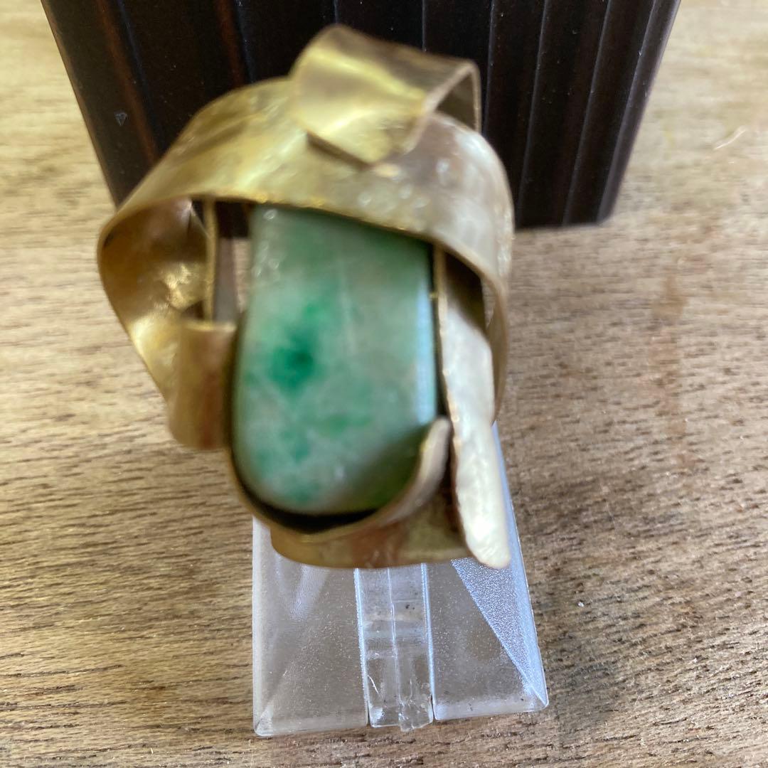 糸魚川翡翠リング彫金