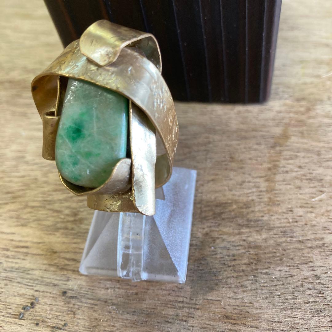 糸魚川翡翠リング彫金