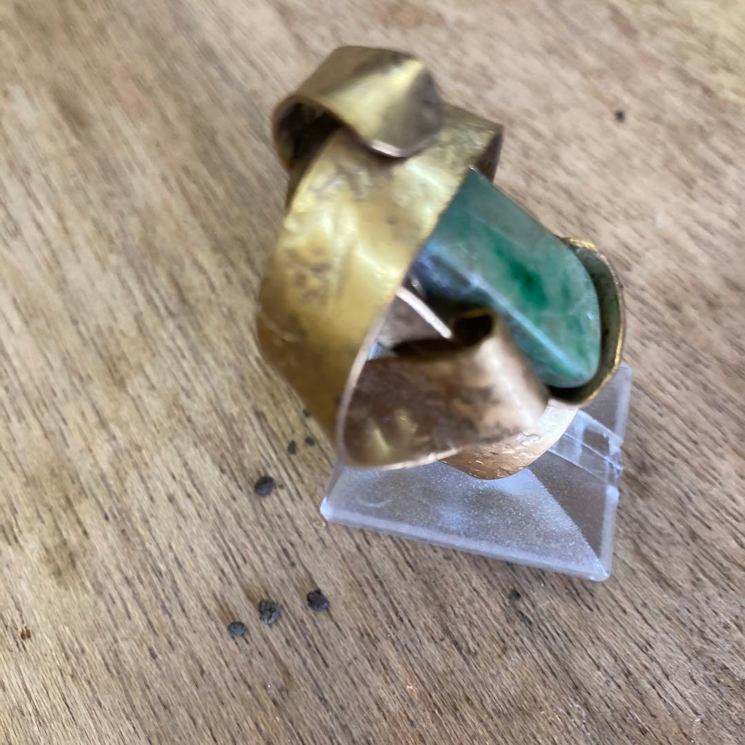 糸魚川翡翠リング彫金