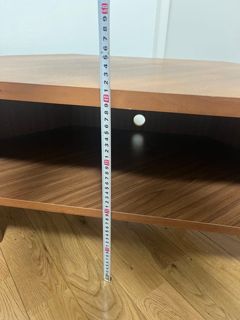 週末限定値下げunicoコーナー型テレビ台 ウォールナット調