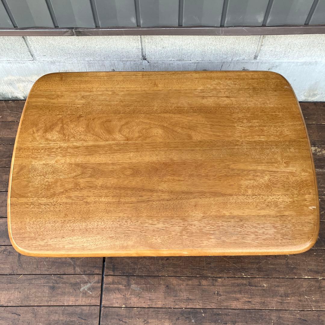 E-2 天然木製 折りたたみローテーブル ちゃぶ台 座卓 センターテーブル