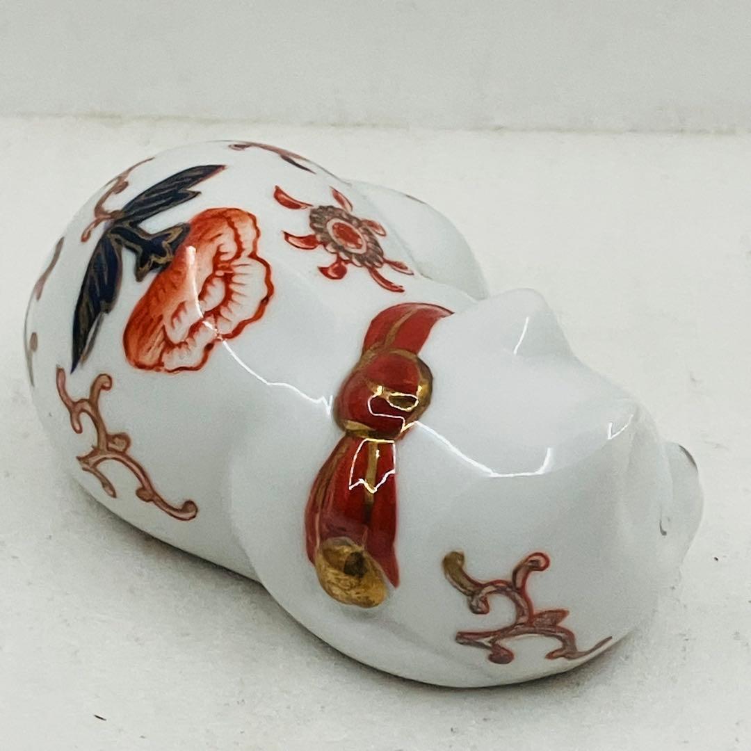 伊万里 眠り猫 花紋 貿易模様 約9.8cm 猫置物 - メルカリ