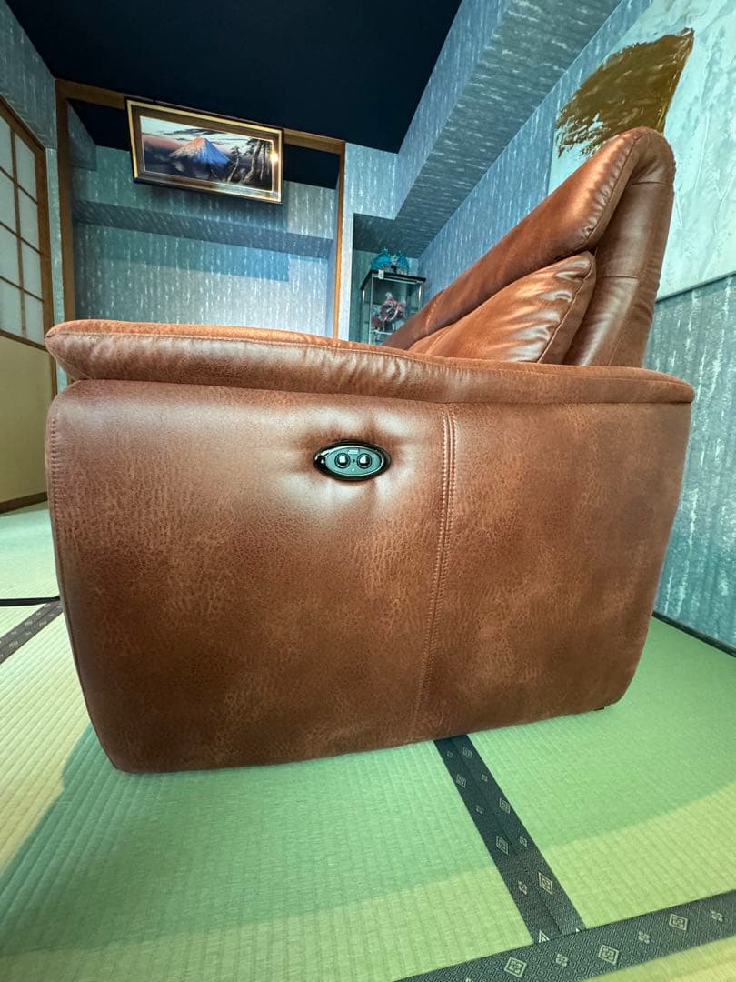 東京インテリア 電動リクライニング2人掛けソファ