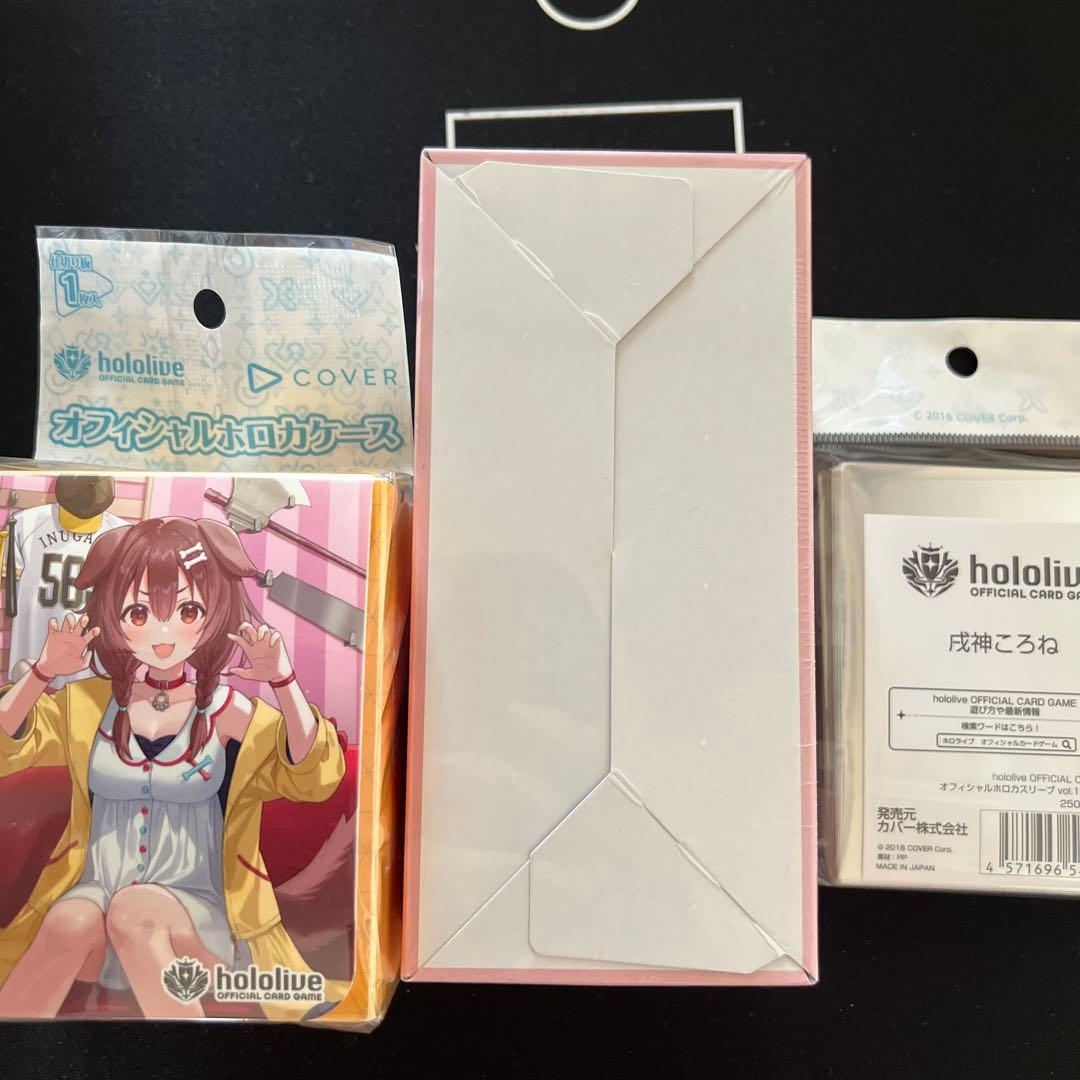 hololive 戌神ころね デッキケース、スリーブ、エリートスパーク1BOX